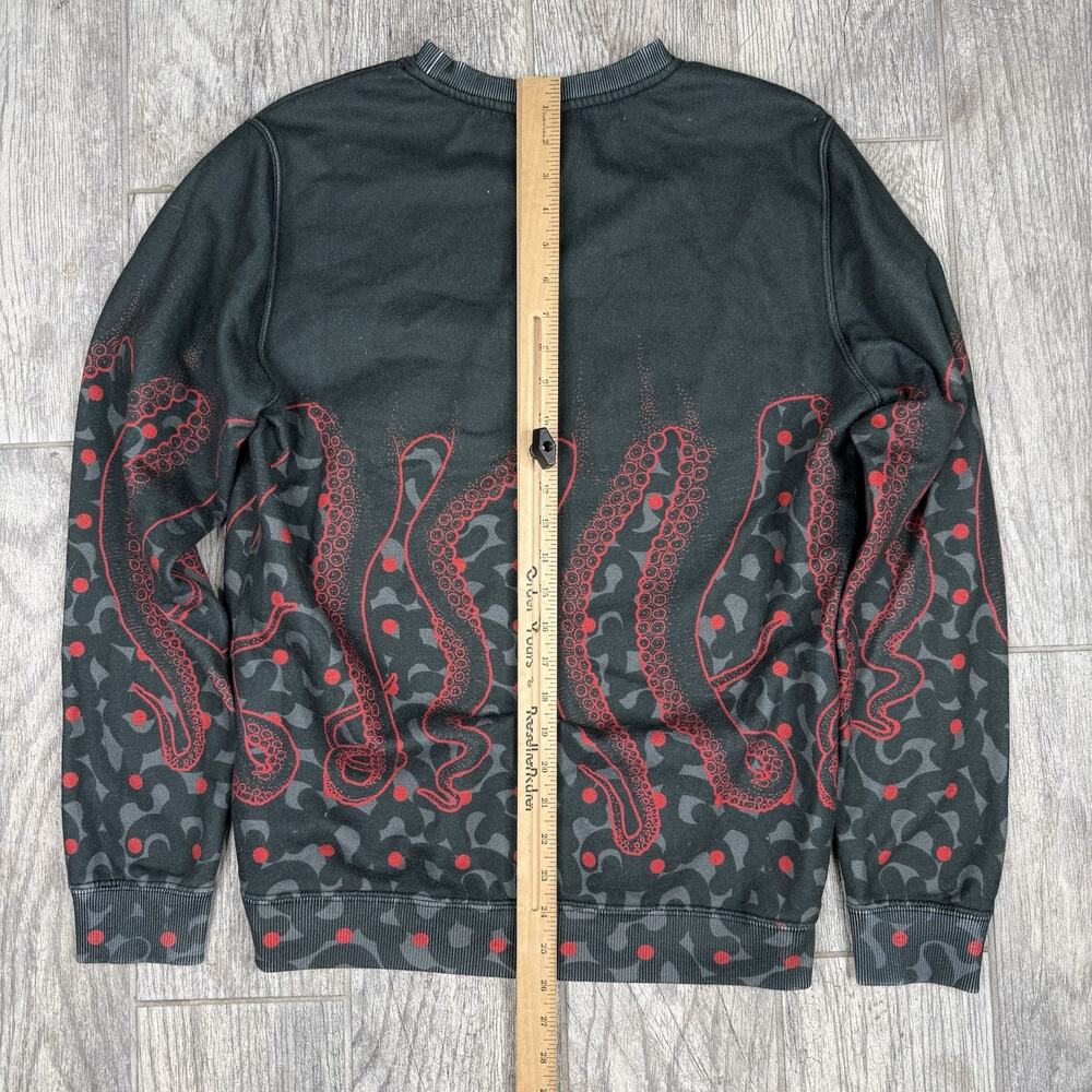 OCTOPUS Brand Crewneck Blurred Vision Long Sleeve Mens Size Medium Made In Italy - Picture 5 of 5